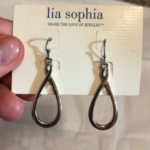 Lia Sophia Silver Dangle Earrings